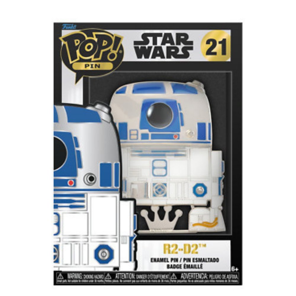 Star Wars Funko POP PIN #21 R2-D2 DROID Collectible Enamel Pin Removable Stand